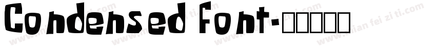 Condensed font字体转换